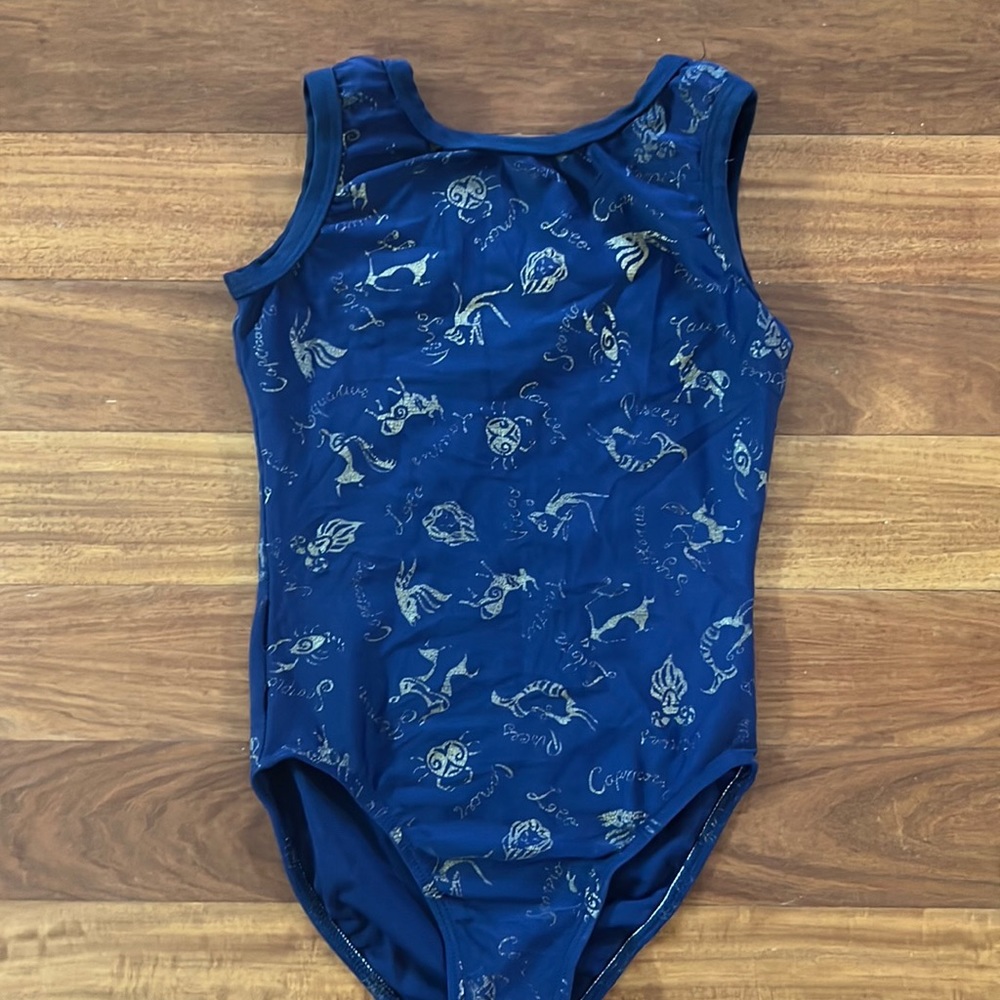 Destira Gymnastics Leotard, Navy Blue, Child Medium